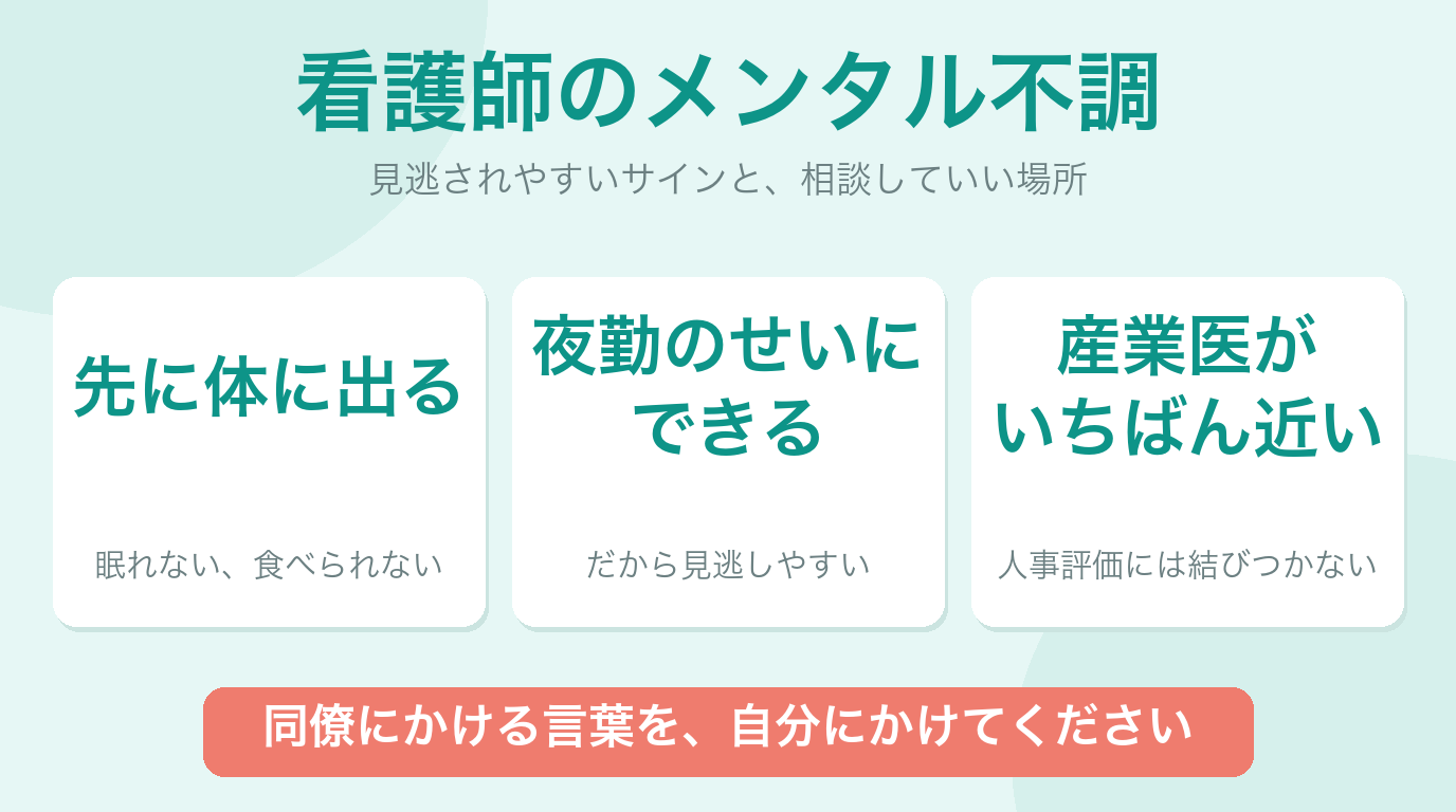 看護師のメンタル不調
